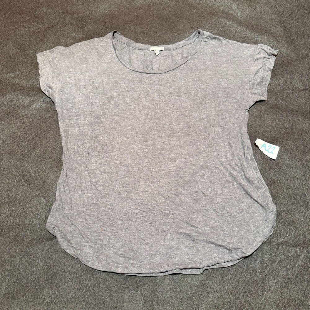 Gap Womens TShirt M Medium Gray Short Sleeve Tee Shirt Basic Top